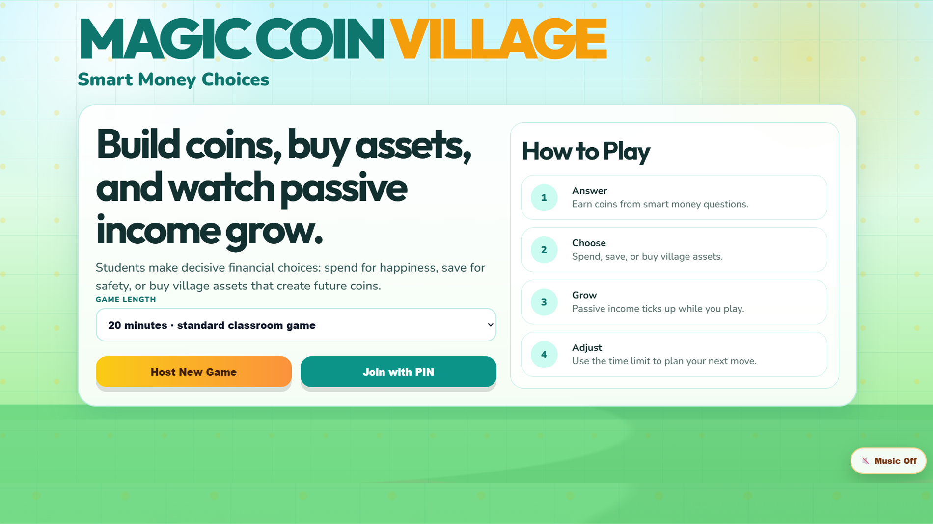 Magic Coin Village free classroom game kit preview
